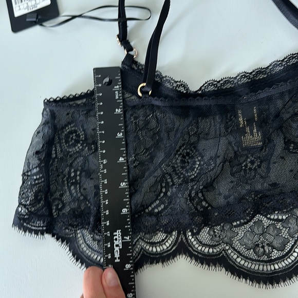 NWOT Honey Birdette Sofia Black Lace Cami, Size M-L - Picture 11 of 11